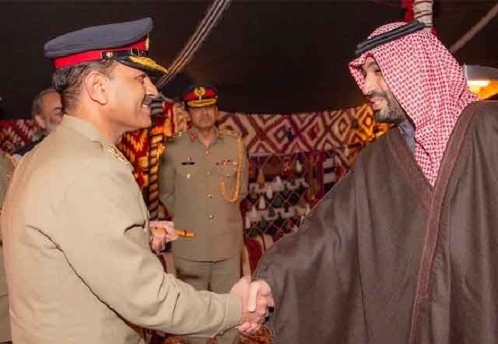 آرمی چیف جنرل عاصم منیر کی سعودی ولی عہد سے ملاقات