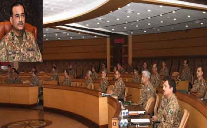 9 مئی واقعات: آرمی ایکٹ کے تحت کارروائی کا فیصلہ، کور کمانڈرز