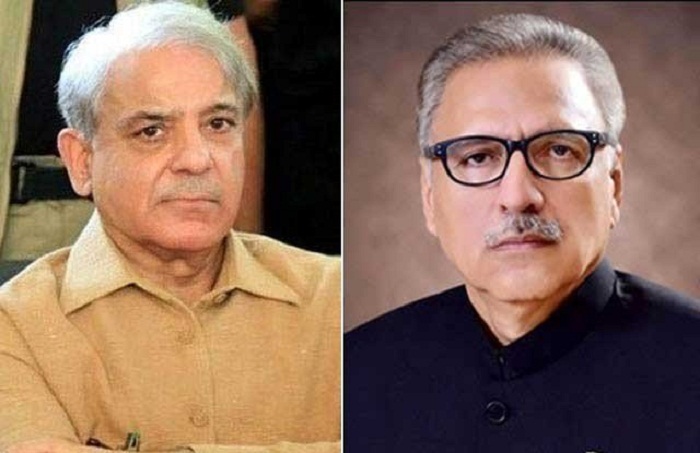 وزیراعظم شہباز شریف کی ایوان صدر میں صدر عارف علوی سے ملاقات