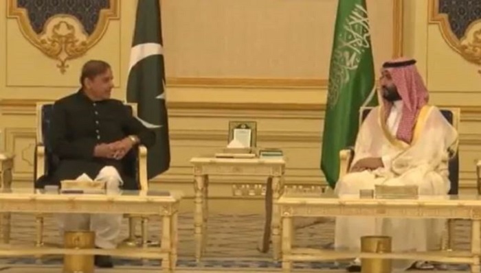 وزیراعظم شہباز شریف کی محمدبن سلمان سے ملاقات